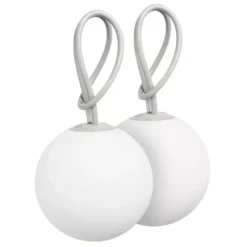 Fatboy Bolleke Hanglamp LED Oplaadbaar Set Van 2 Light Grey