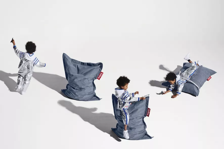 Fatboy Junior Stonewashed Zitzak Rood - Afbeelding 7