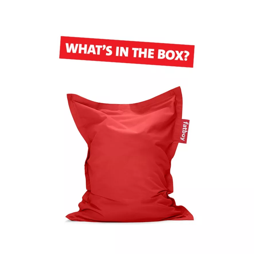 Fatboy Junior Stonewashed Zitzak Rood - Afbeelding 12