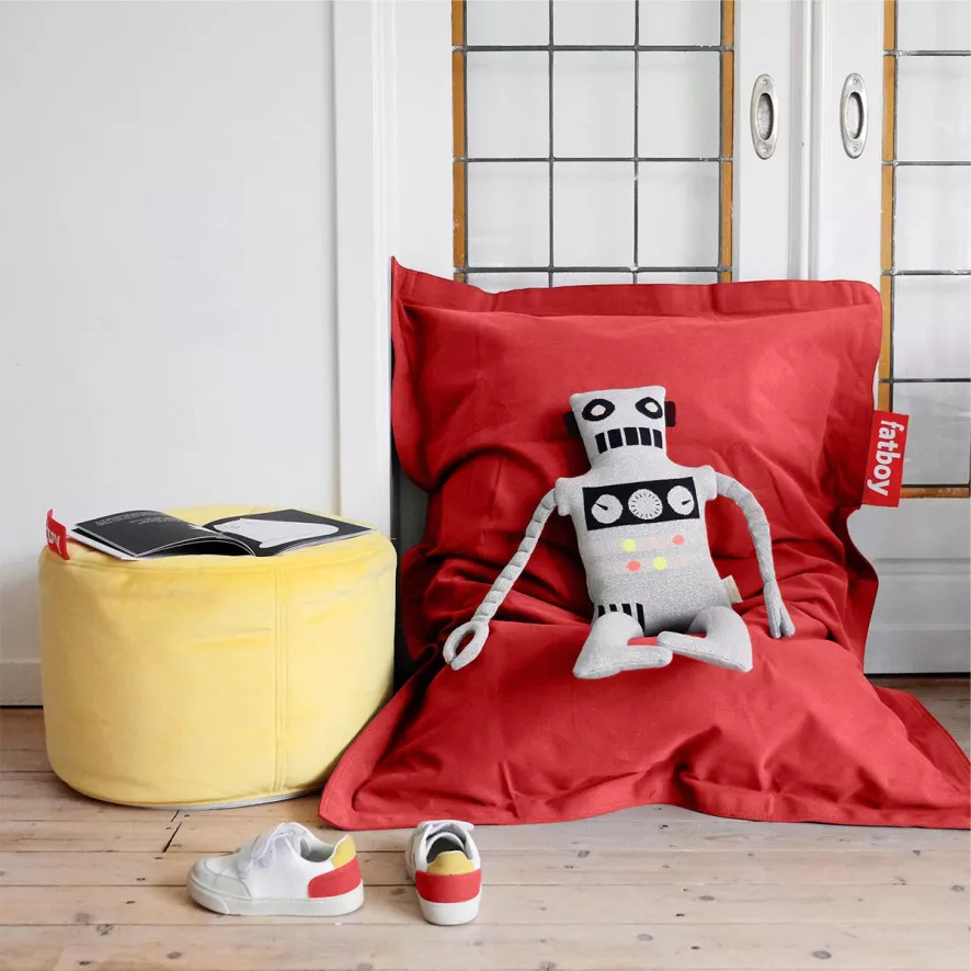 Fatboy Junior Stonewashed Zitzak Rood - Afbeelding 6