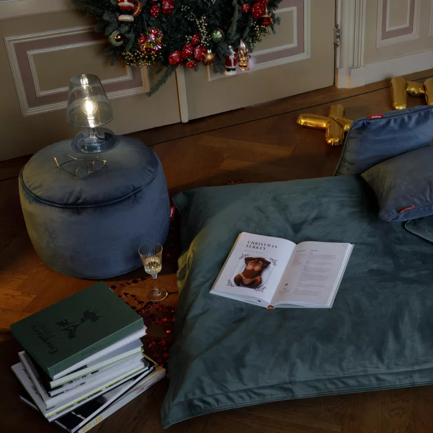 Fatboy King Velvet Kussen Rechthoek 66x40 Recycled Cloud - Afbeelding 5