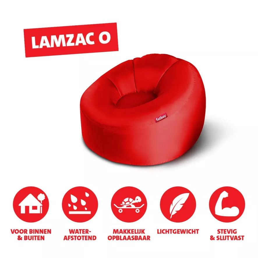 Fatboy Lamzac O Zitzak Red - Afbeelding 14