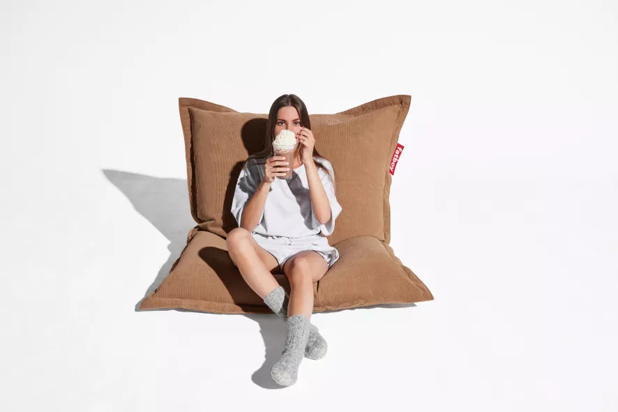 Fatboy Original Slim Cord Zitzak Crème - Afbeelding 15