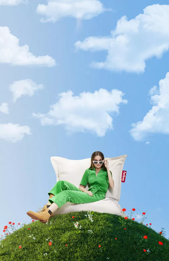 Fatboy Original Slim Cord Zitzak Crème - Afbeelding 5