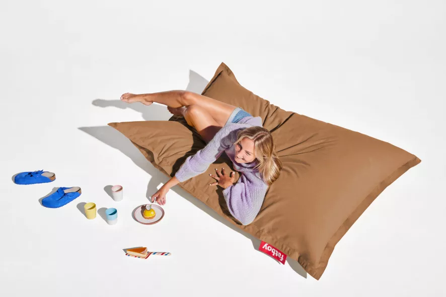 Fatboy Original Stonewashed Zitzak Rood - Afbeelding 8