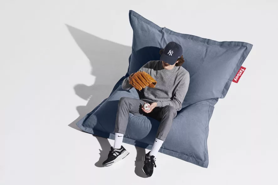 Fatboy Original Stonewashed Zitzak Grijs - Afbeelding 9