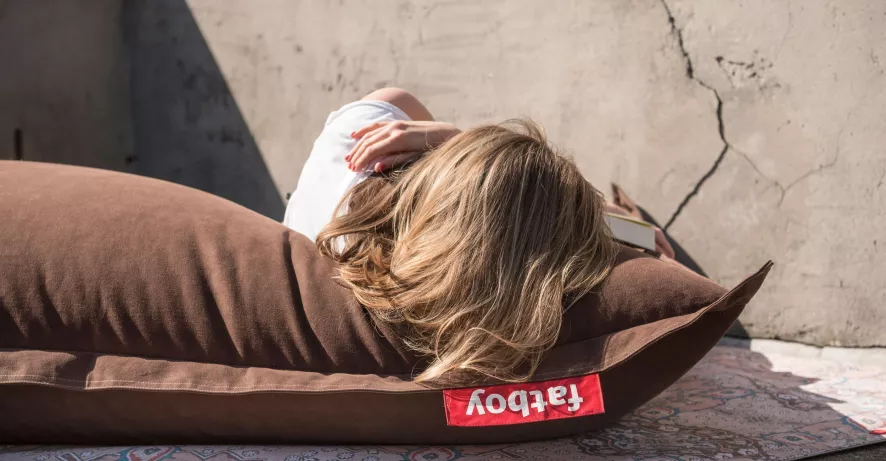 Fatboy Original Stonewashed Zitzak Rood - Afbeelding 3