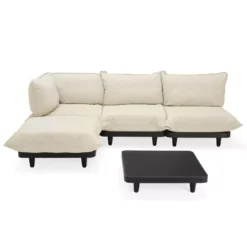 Fatboy Paletti 3-zits Loungebank Sahara + Salontafel Antraciet