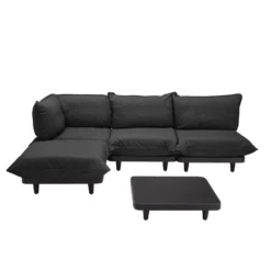 Fatboy Paletti 3-zits Loungebank Thunder Grey + Salontafel Anthracite