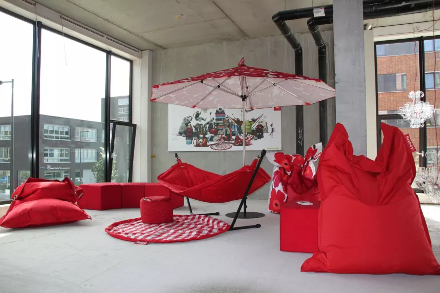 Fatboy Point Stonewashed Poef Grijs - Afbeelding 2