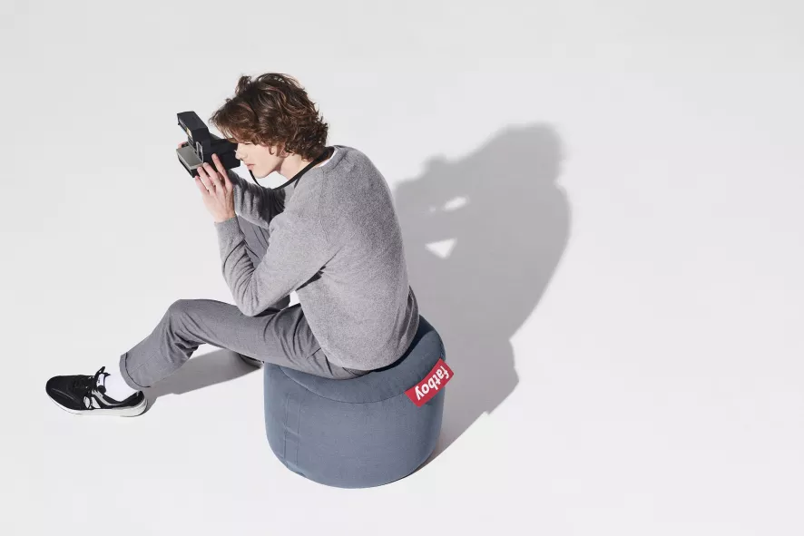 Fatboy Point Stonewashed Poef Grijs - Afbeelding 7