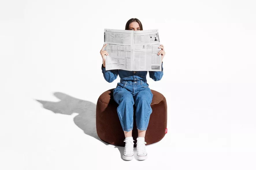 Fatboy Point Velvet Poef Large Recycled Cave - Afbeelding 7