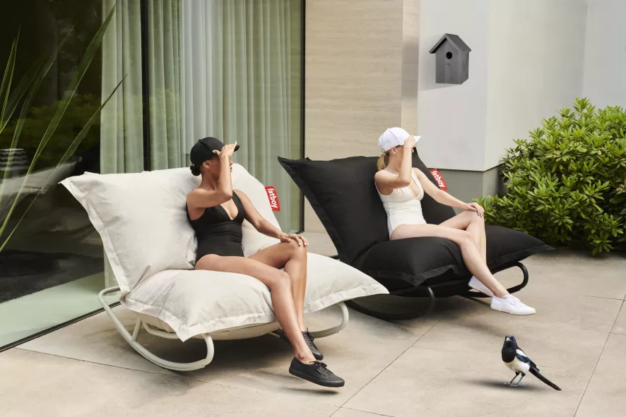 Fatboy Rock 'n Roll Schommelstoel Original Zitzak Zwart - Afbeelding 4