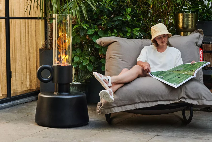 Fatboy Rock 'n Roll Schommelstoel Zwart Outdoor Zitzak Seafoam - Afbeelding 6