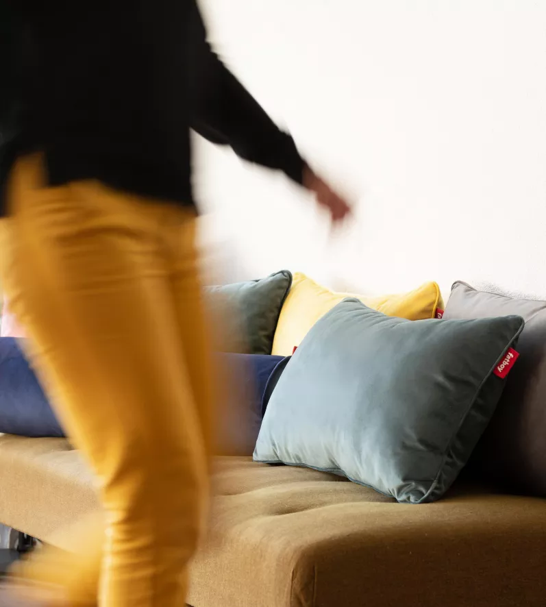 Fatboy Square Velvet Kussen 50x50 Recycled Honey - Afbeelding 5