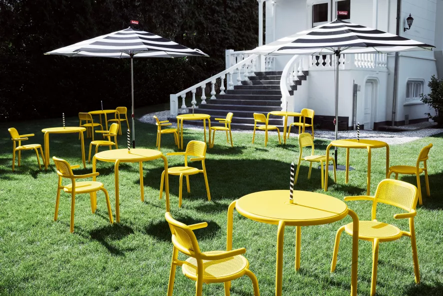 Fatboy Stripesol Parasol Ø350 Antraciet - Afbeelding 10