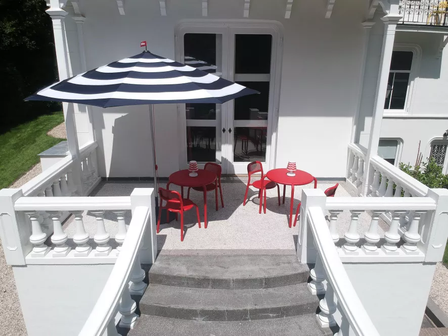 Fatboy Stripesol Parasol Ø350 Antraciet - Afbeelding 11