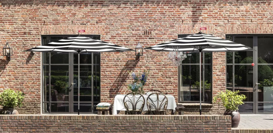 Fatboy Stripesol Parasol Ø350 Antraciet - Afbeelding 3