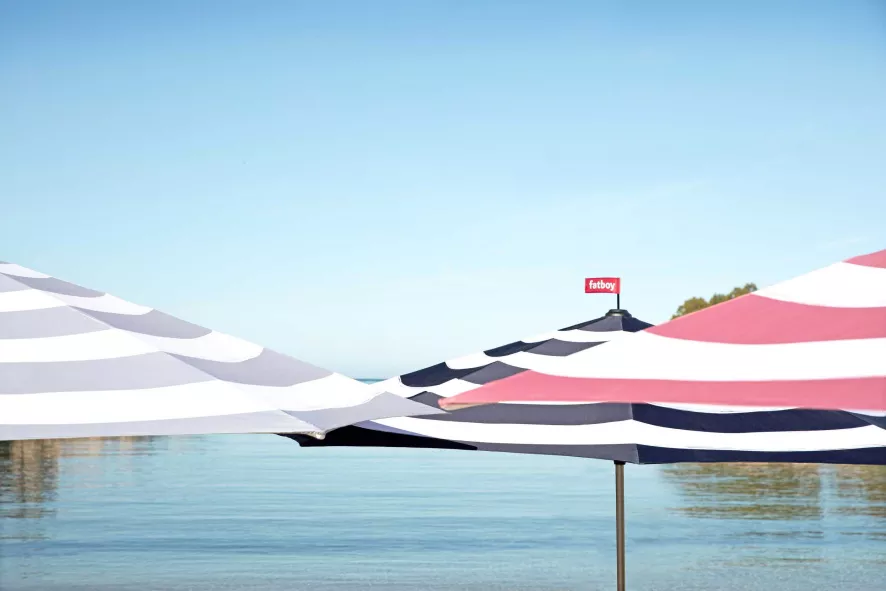 Fatboy Stripesol Parasol Ø350 Antraciet - Afbeelding 5