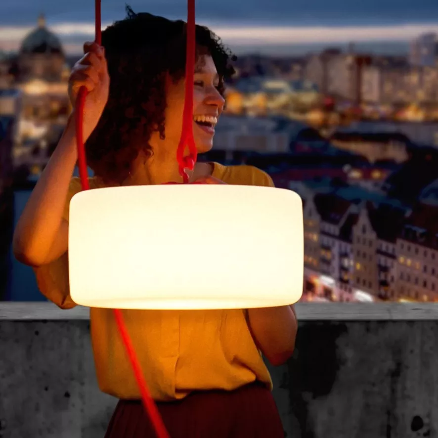 Fatboy Thierry Le Swinger Hanglamp Ø40.5 Lichtgrijs Oplaadbaar - Afbeelding 2