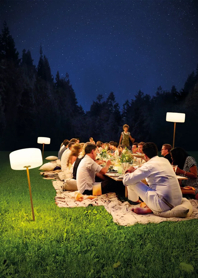 Fatboy Thierry Le Swinger Hanglamp Ø40.5 Lichtgrijs Oplaadbaar - Afbeelding 3