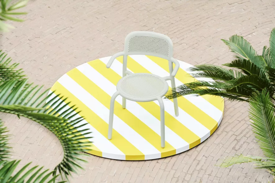 Fatboy Toni Tuinstoel Met Armleuningen Sandy Beige - Afbeelding 9