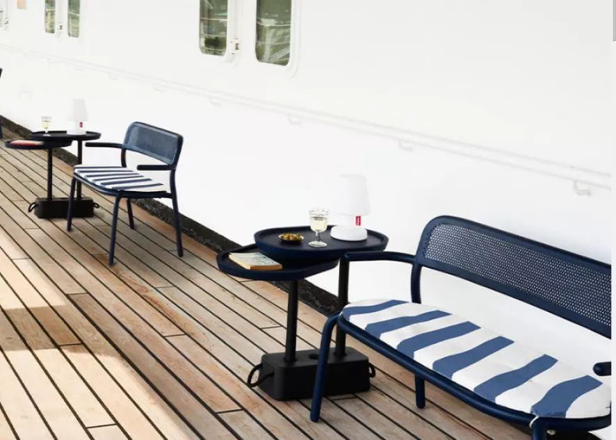 Fatboy Zitkussen Voor Toni Tuinbank Stripe Red - Afbeelding 3